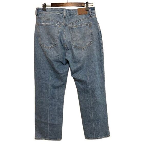Madewell Curvy 90s Straight Jean Womens 29P Petite Light Wash Blue Stretch - Picture 3 of 9